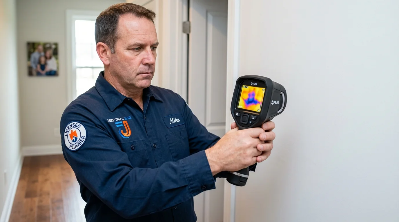Thermal imaging leak detection by Johns Plumbing LLC in Hidden Valley Lake